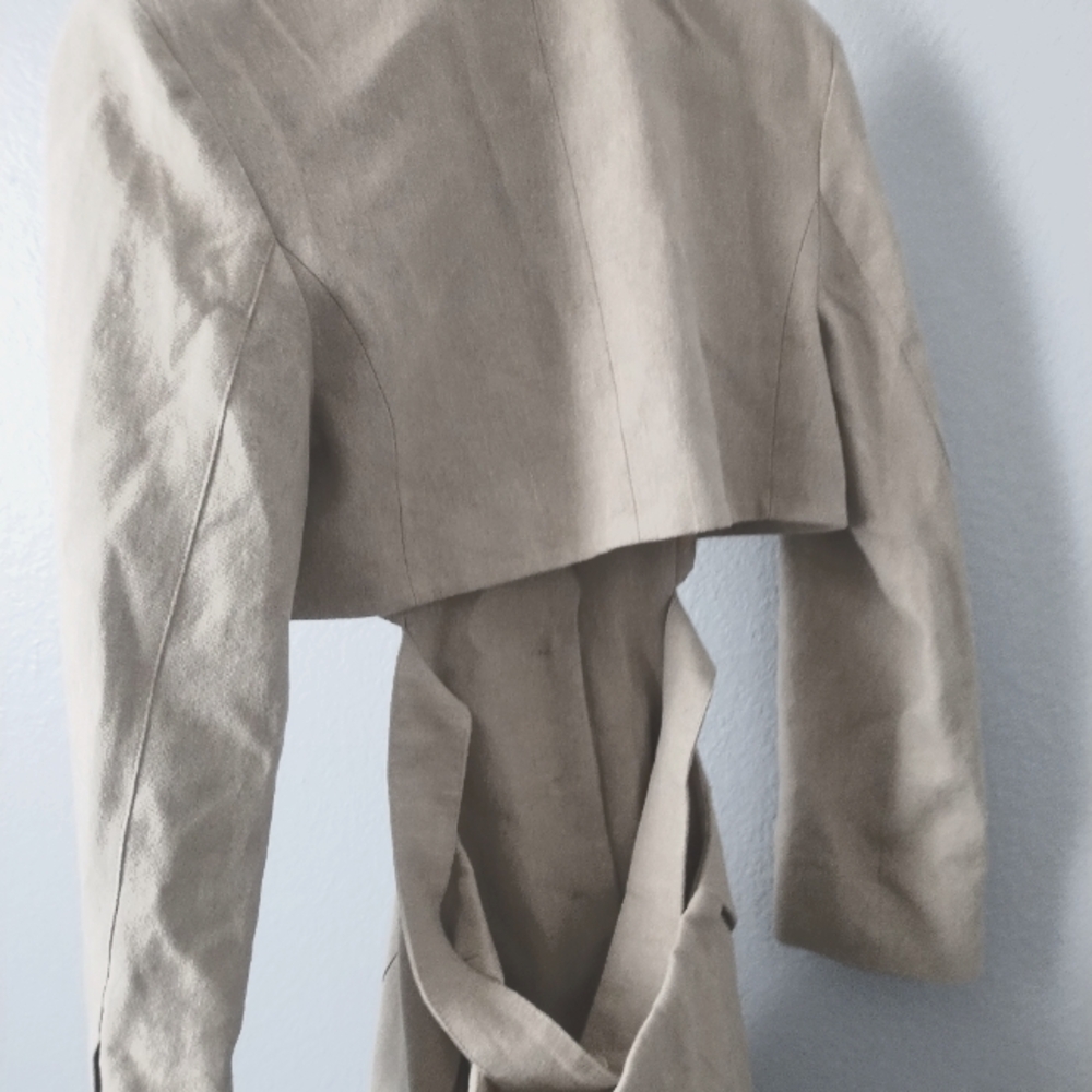 Jacquemus Tan Trench Coat Modern Minimalist Design